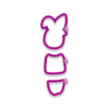 Conejita dress your own cookie - Imagen 2